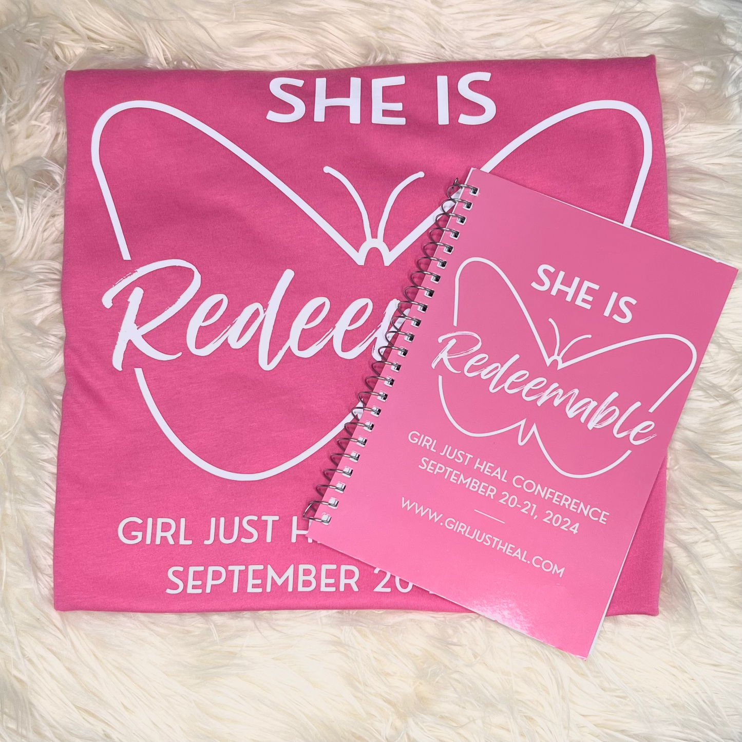 Girl Just Heal Conference 2024 (T-shirt + Notebook Bundle)